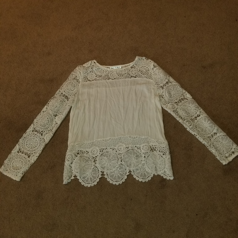 White Lace Blouse